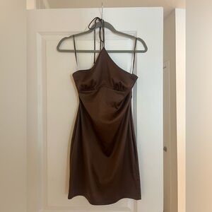Fashion Nova Chocolate Backless Dress